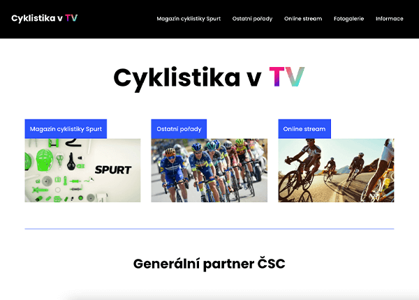 Cyklistika v TV